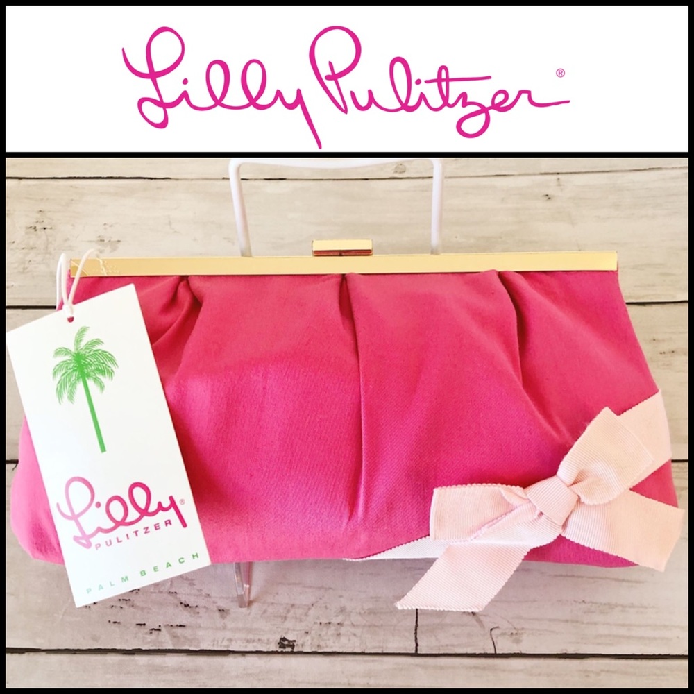 Lilly Pulitzer NWT Clutch, Parade Pink